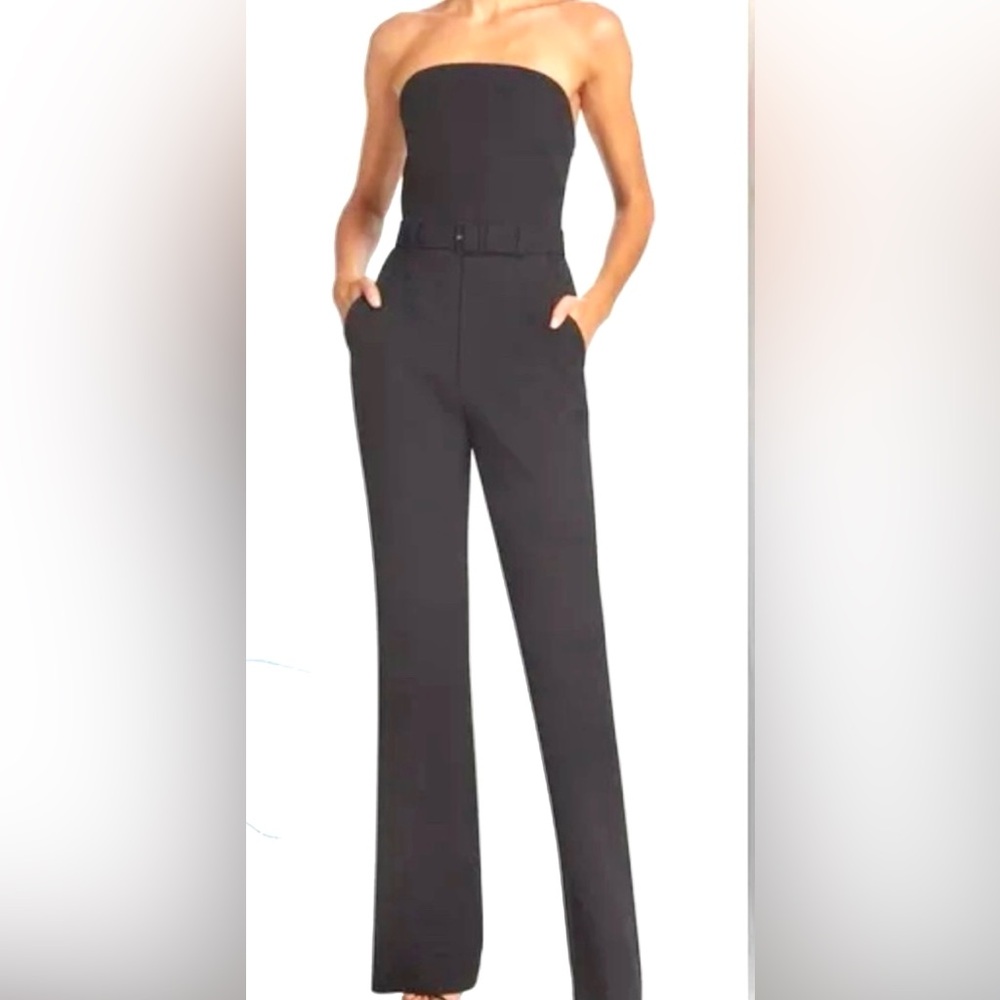 A.L.C. Black Strapless Jumpsuit